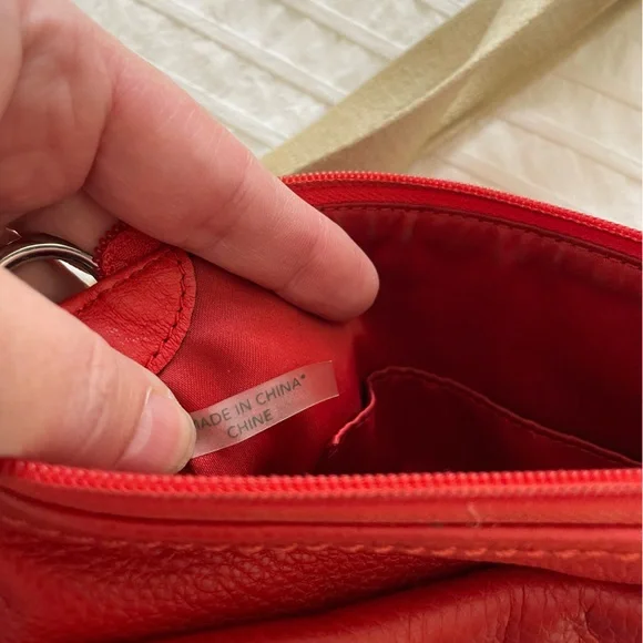 COACH - Park Leather Swingpack Crossbody in Vermillion Red - Picture 3 of 6